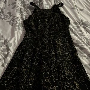 Gold metallic dress